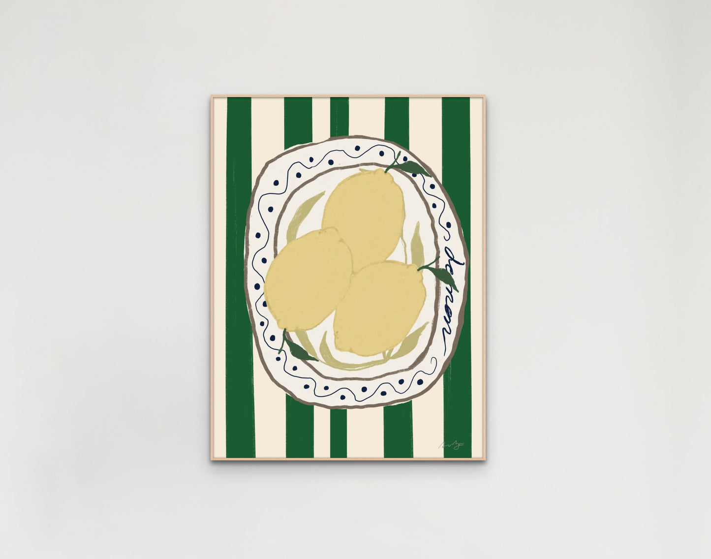Plates of lemons