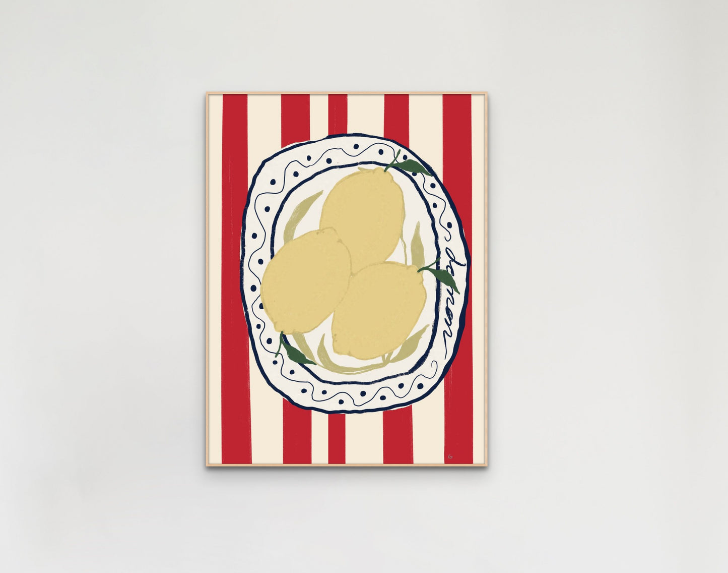 Plates of lemons