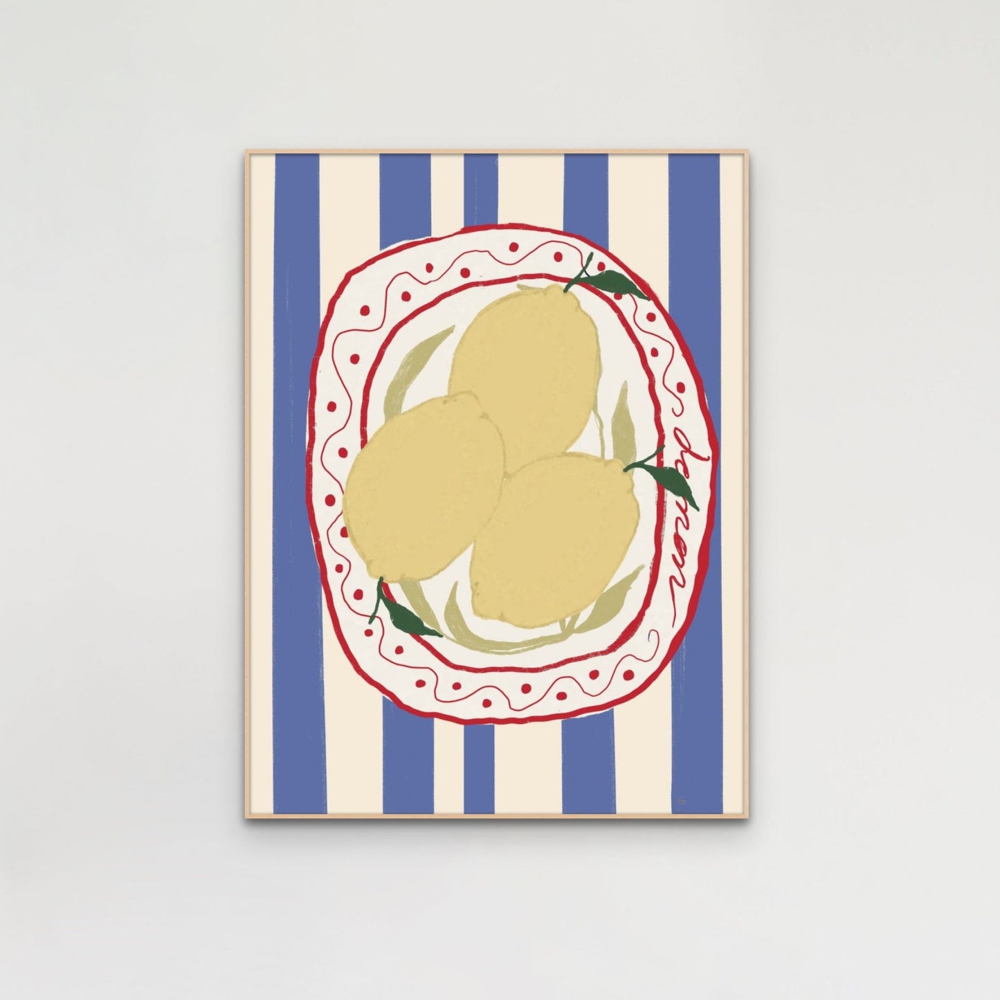 Plates of lemons