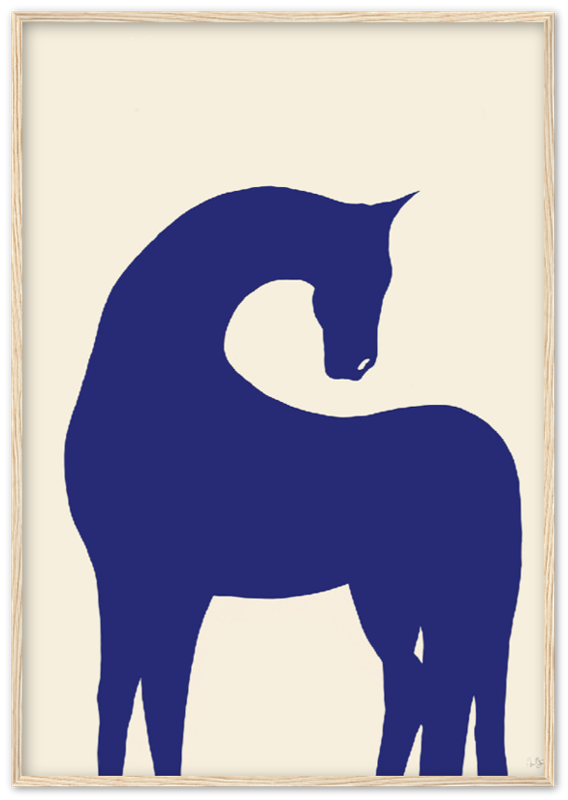Baby blue horse