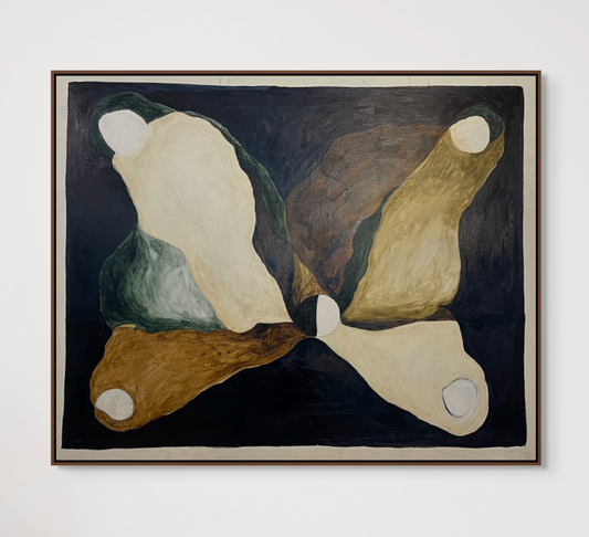 Abstract artwork by a multidisciplinary artist, illustrator, and designer, blending modern aesthetics with Scandinavian minimalism. Inspired by nature, fashion, and interior design, the piece embodies a refined yet expressive style, perfect for contemporary spaces.